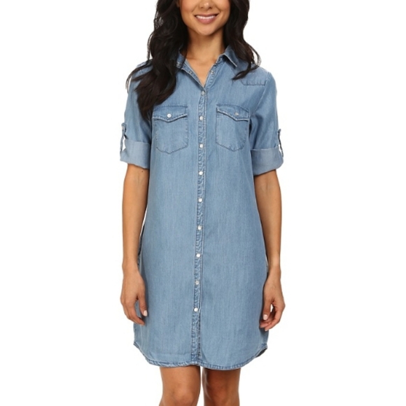 Kut from the Kloth | Dresses | Kut From The Kloth Ruthy Chambray Mini Shirt  Dress | Poshmark